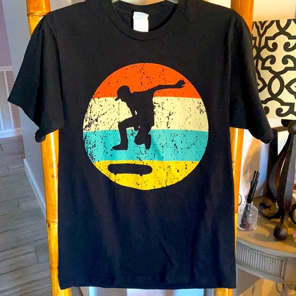 Port and Company Other - New Men’s Black Skater Surf Skateboarding Tee T-shirt SZ Small